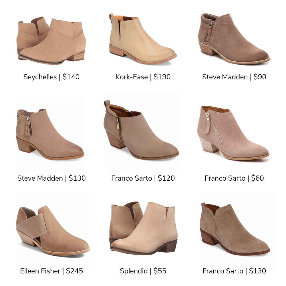 steve madden neutral bootie